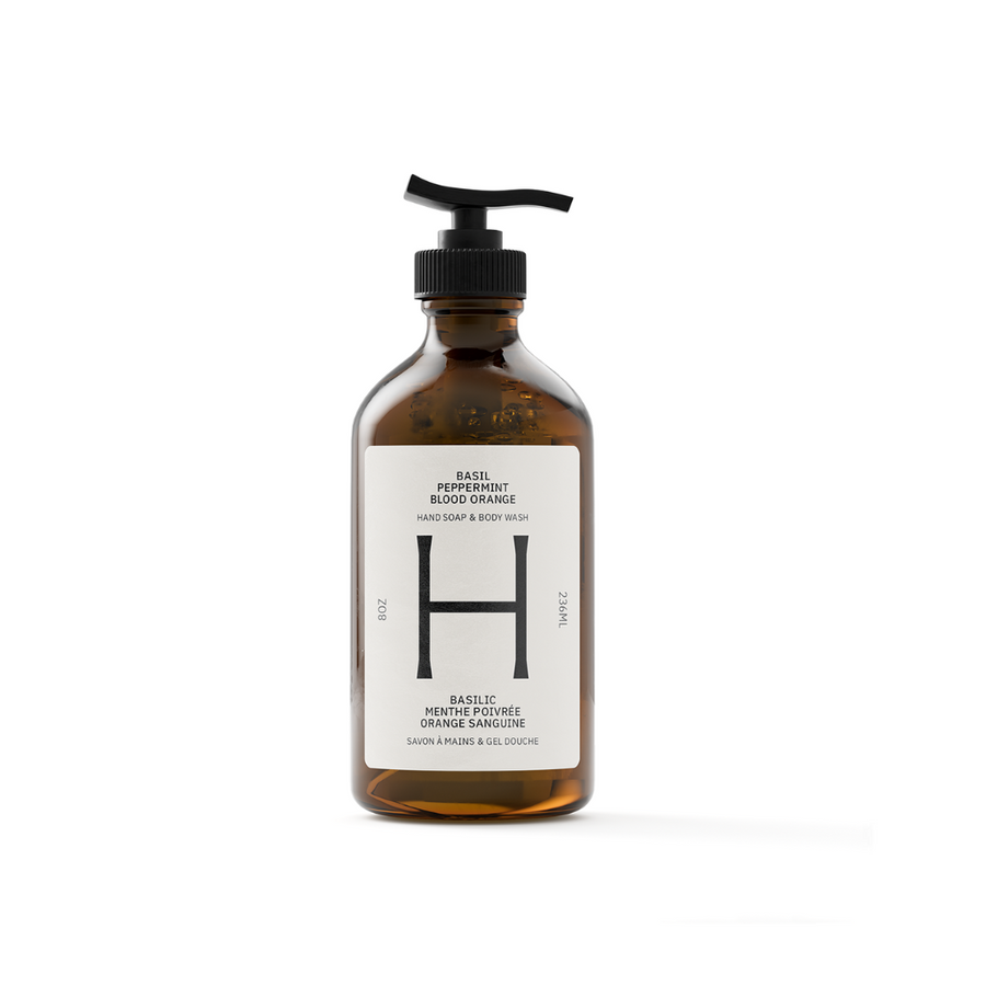 Hand Soap & Body Wash - Basil, Peppermint, Blood Orange