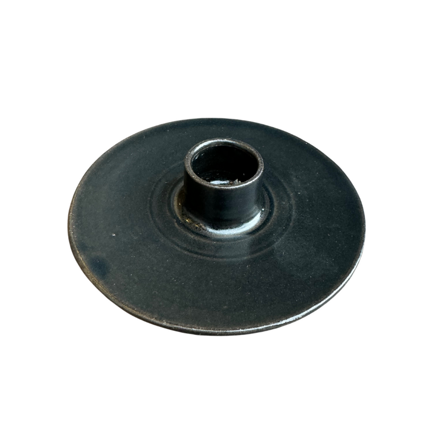 Candle Holder Plate - Black