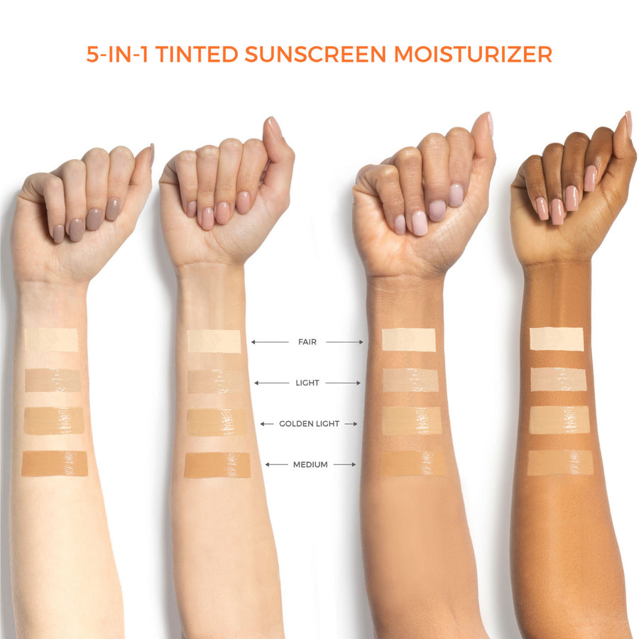 5-in-1 Tinted Sunscreen Moisturizer - Medium