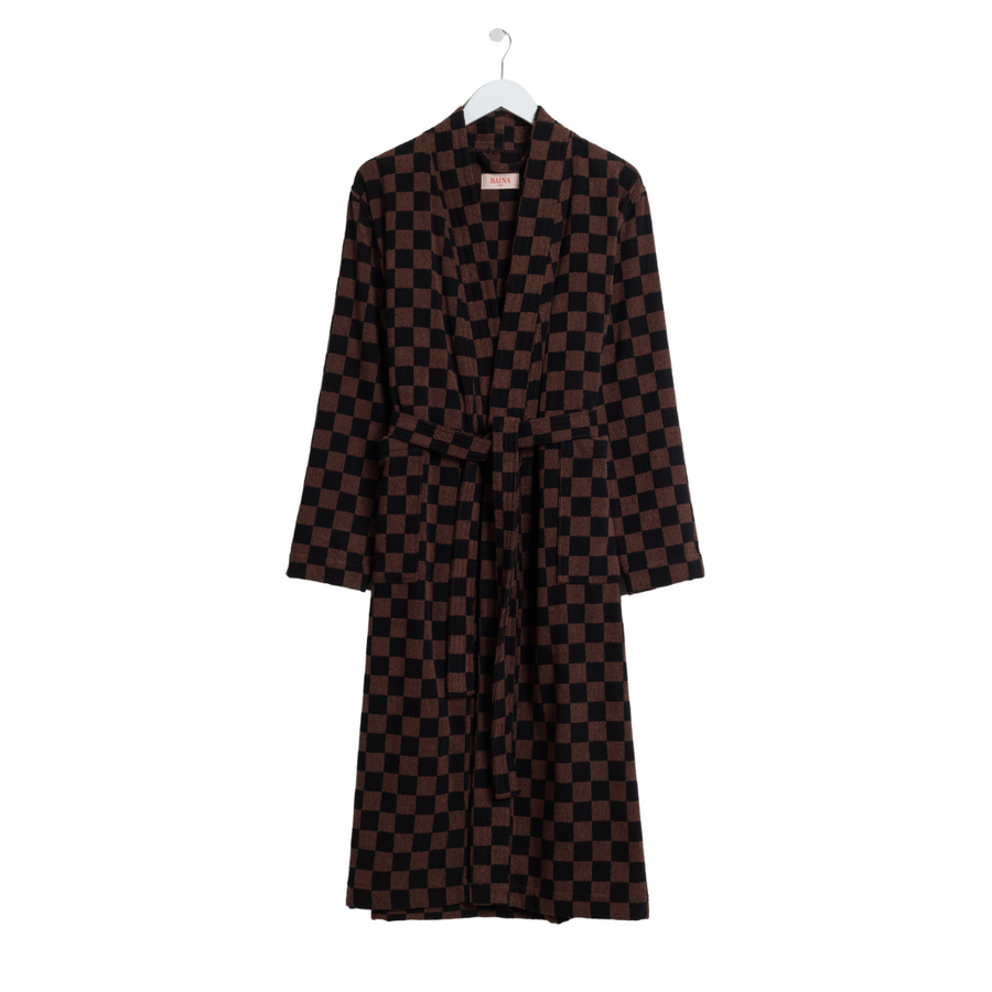 Sulis Bath Robe - Tabac + Noir