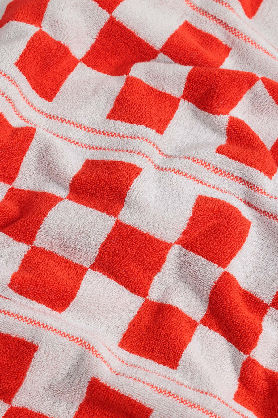 Busby Pool Towel - Cloud + Ranch Red